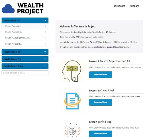 Wealthy Project System Dashboard